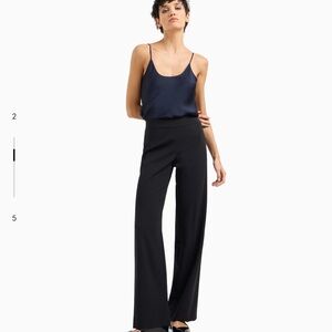 Giorgio Armani Black Wide-Leg Trousers
